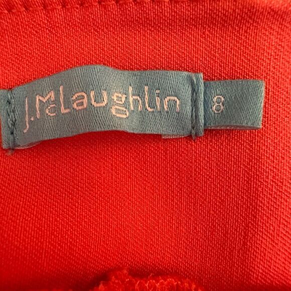 J. McLaughlin Ivy Pant Coral Pink Side Zip Pants Stretch Size 8 - Picture 8 of 11